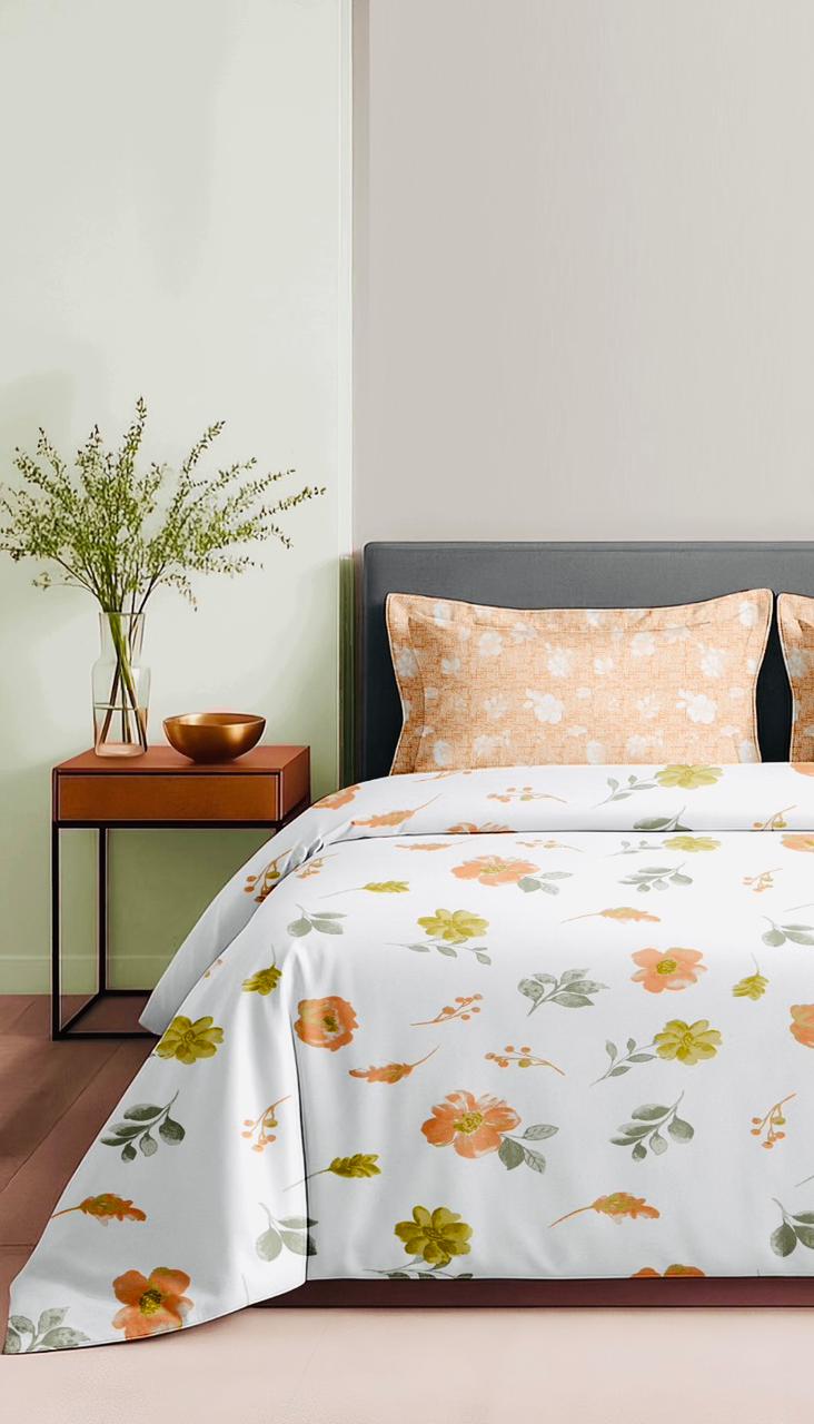 Luxury Cotton 180 TC King Size Bedsheet with 2 Pillow Covers – 2.75 x 2.75 m