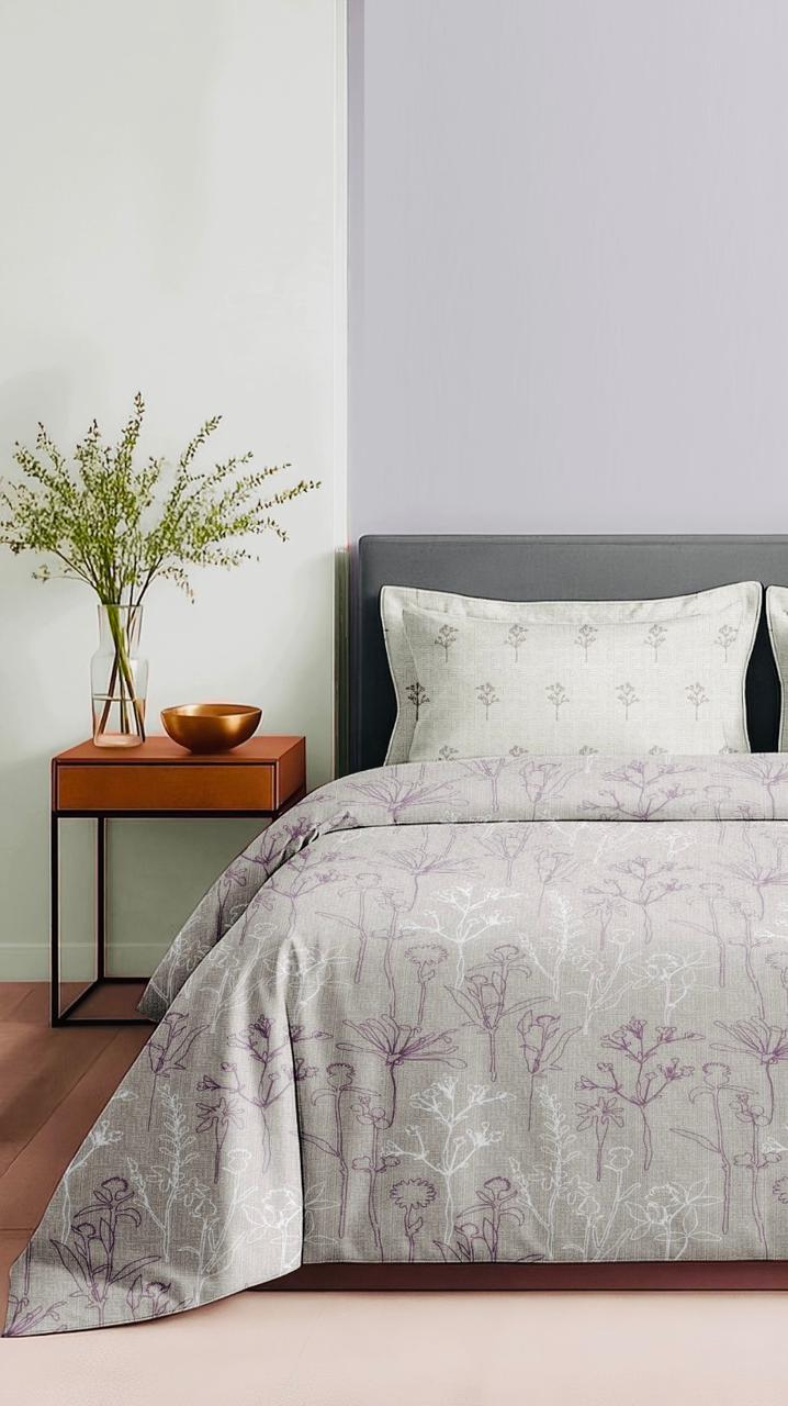 Soft Cotton 180 Thread Count King Size Bedsheet with Matching Pillow Covers