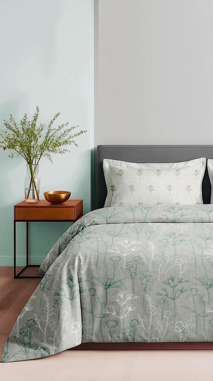 Soft Cotton 180 Thread Count King Size Bedsheet with Matching Pillow Covers