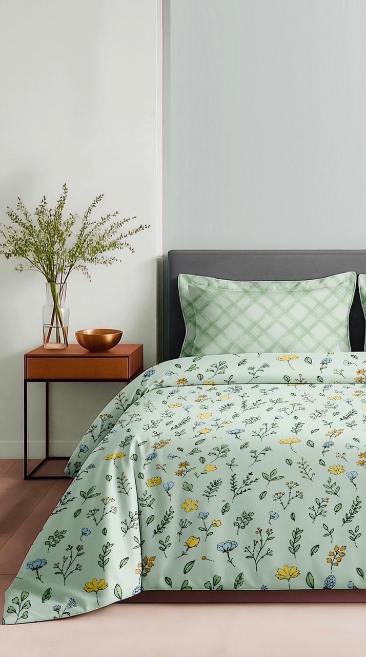 Premium Cotton King Size Bedsheet 180 TC with 2 Pillow Covers – Soft & Comfortable