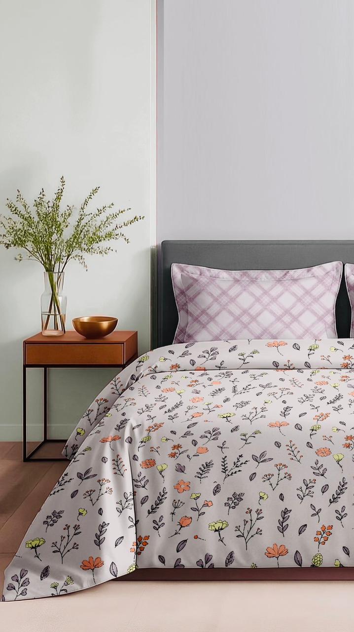 Premium Cotton King Size Bedsheet 180 TC with 2 Pillow Covers – Soft & Comfortable