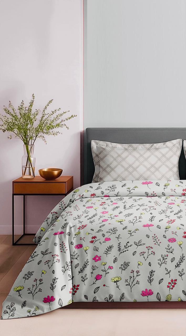 Premium Cotton King Size Bedsheet 180 TC with 2 Pillow Covers – Soft & Comfortable