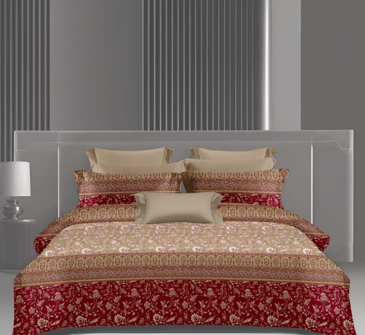King Size Cotton Bedsheet with Pillow Covers