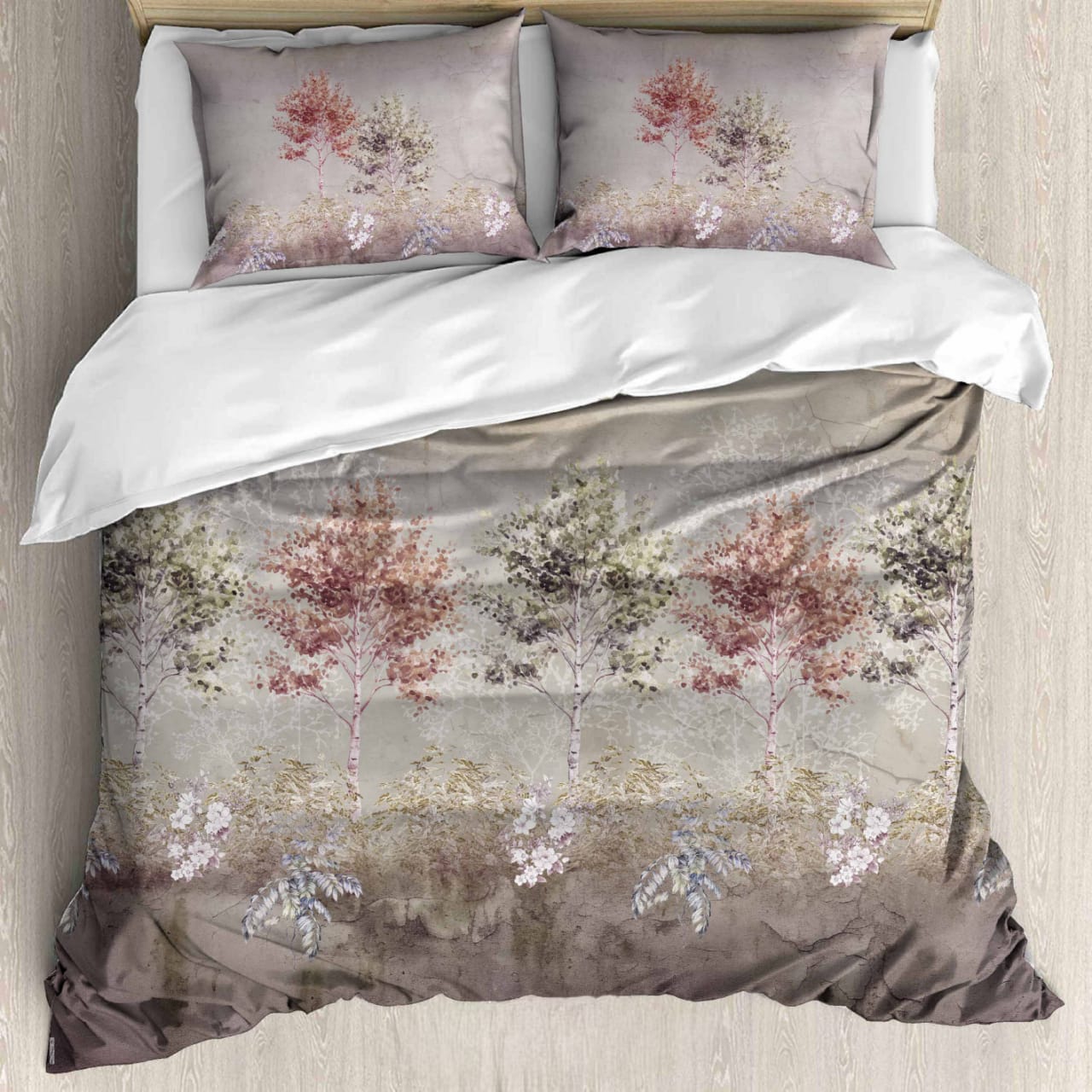 Luxury Satin Cotton 350 TC King Size Bedsheet with 2 Pillow Covers – 2.75 x 2.75 m
