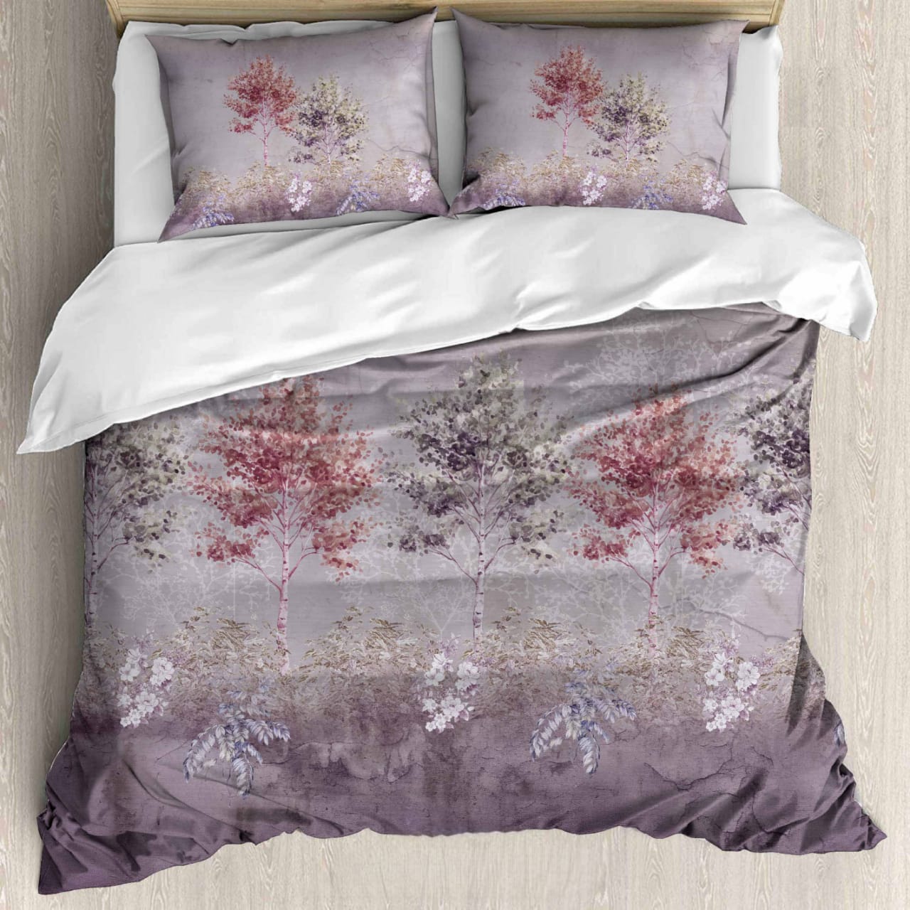 Luxury Satin Cotton 350 TC King Size Bedsheet with 2 Pillow Covers – 2.75 x 2.75 m